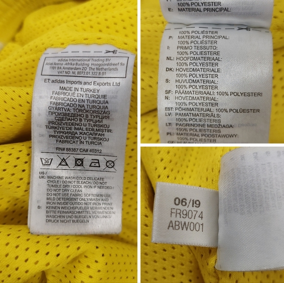 Adidas Originals Pharrell Williams TBIITD PW Yellow Shorts - Picture 11 of 13